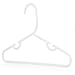 Hangerworld 11.4 inch White Plastic Clothes Hangers with Pants Bar - For Baby & Toddler Clothes, Pack of 20