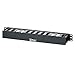 Panduit WMPFSE Horizontal Cable Manager, Black, 1 RU, Black primary