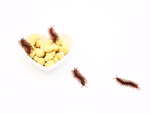 LovesTown 50 pcs Fake Centipedes,Toy Centipede Plastic Centipede Joke Toys for Prank Stuff Party Supplies