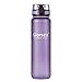 Gonex Sports Tritan Water Bottle 32oz 1000ml, Leak Proof Flip Top Lid, Opens with 1-Click, Eco Friendly BPA-Free Plastic for Gym, Yoga, Running, Outdoors, Cycling, and Camping (Purple)
