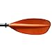 Leader Accessories Kayak Paddle Aluminum Shaft PP Blade Orange 87 inches for Kayaking Boating