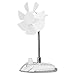 Arctic Breeze USB Desktop Fan with Flexible Neck and Adjustable Fan Speed, Gooseneck Fan, White Color: White, Model: ABACO-BRZWH01-BL, Electronics & Accessories Store