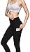 CUGOAO Yoga Pants with Pockets – High Waist Yoga Pants for Women Workout Yoga Leggings with Pokcets Tummy Control Blackthumb 2