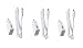 Samsung USB Sync Data Cable for Galaxy S2, S3, S2 4G, Note 1/2, 3 Pack - Non-Retail Packaging - White