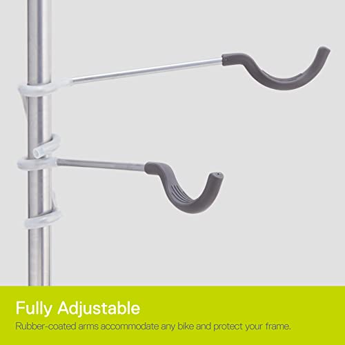 Delta Cycle Two Bike Gravity Pole Stand Garage, 2 Bike Storage Rack, No