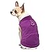 EXPAWLORER Polar Fleece Vest Dog Clothes - Fall Dog Sweater Pet Clothing, Warm Soft Pullover Sleeveless Dog Jacket with Small Pocket, Cold Winter Coat for Small Medium Large Dogs (Purple, S)