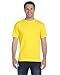 Hanes Mens TAGLESS ComfortSoftCrewneck T-Shirt,Yellow,Medium