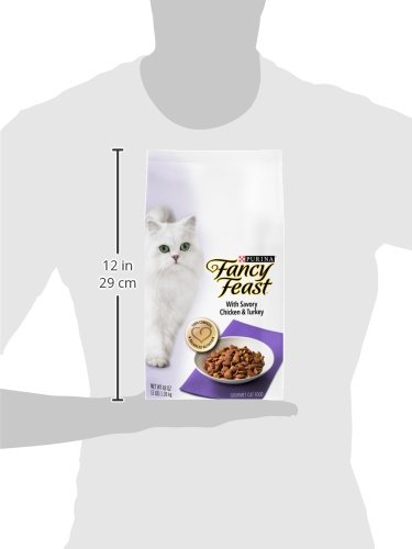 PURINA FANCY FEAST DRY CAT FOOD WITH SAVORY FARM-RAISED CHICKEN AND TURKEY – 3 LB. BAG