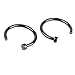 ZYG Pack of 10pcs Assorted Stainless Steel Body Jewelry Piercing Nose Ring Hoop