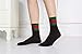 Casual Fashion Soft Socks For Men Women (Black-Red Green)