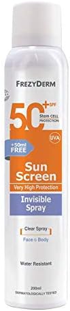 frezyderm sun screen invisible spray spf50 200ml