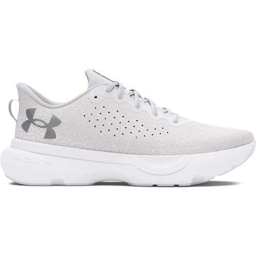 Under Armour Women's Infinite, (101) White/White/Metallic Silver, 10, US