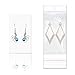 Paper & Plastic Jewelry Earrings Display Cards Rectangle White W/Self-Seal Bags - Blank for You to Customize - 100 Sets…