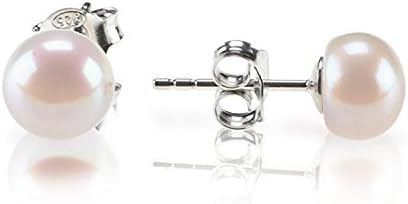 PAVOI Sterling Silver AAA+ Quality Handpicked Freshwater Cultured Stud Pearl Earrings
