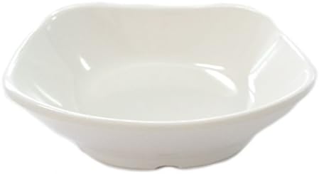 White Melamine Soy Sauce Dish Square - Shaped 2.75 Inch (10 Pack)