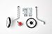 Ciao! Sports & Outdoors Bicycle Training Wheels for Kids with Free Bell, Adjustable for 12 14 16 18 20 inch Bike. A Perfect stabilizer Accessories Package for Kid