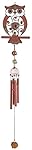 George S. Chen Imports Owl Windchime, Copper 26"
