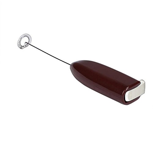 Electric Milk Frother Egg Beater, Automatic Milk Foam Maker for Coffee, Matcha, Stainless Steel Whisk Battery Operated Mini Drink Mixer Blender