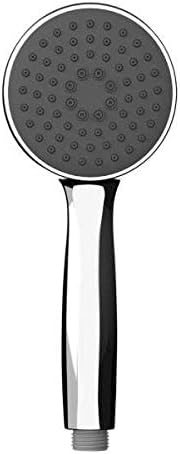Wenko Basic Grey Shower Head – Universal Handheld Shower, Plastic (ABS), 10 x 10 cm, Shiny Silver