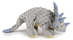 goDog Dinos Frills Squeaky Plush Dog Toy, Chew