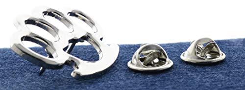 Sujak Military Items Silver Knuckles Replica Hat Lapel Pin 1 1/2 Inch IVANP452 - Thumbnail 2