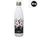 MIRA 25 Oz Stainless Steel Vacuum Insulated Water Bottle - Double Walled Cola Shape Thermo - 24 Hours Cold, 12 Hours Hot - Reusable Metal Water Bottle - Leak-Proof Sports Flask - Peonies