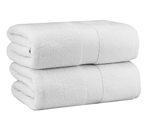 COTTON CRAFT Luxuriöses übergroßes Hotel-Badetuch, 100% ringgesponnene Baumwolle, 40 x 80 cm, schweres Gewicht 700 g, 2-lagige Konstruktion, sehr saug