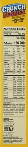 CAP’N CRUNCH CEREAL, CRUNCH BERRIES, 16.8OZ BOX