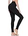 BALEAF Leggings for Women with Pockets Tummy Control Compression Workout Athletic Running High Waisted Yoga Pants Black S