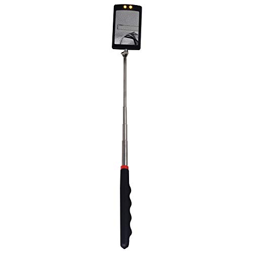 Telescoping Inspection Mirror LED Warm Lighted Flexible - 360 Swivel for Extra Viewing Dead Angle, Line of Sight Obstacle Area - Thumbnail 2