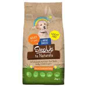 Step Up to Naturals Chicken with Turkey, Large Breed Wheat Free Adult Dog Food, 2kg