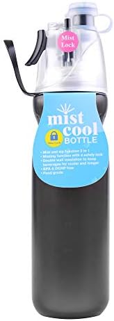 Georgie Porgy Misting Water Bottle, Insulated Bottle with Lock, Mist Sprayer Bottle for Outdoor Sport Hydration, Sprayer Water Bottle