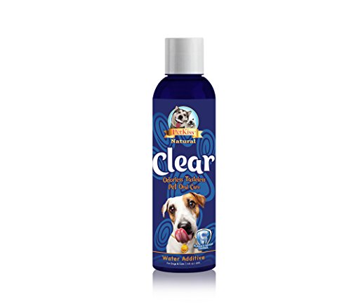 Pet Kiss Clear Odorless Plaque and Tartar water additive, 8 oz.
