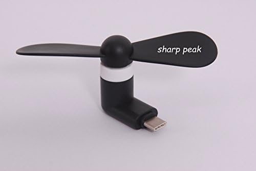 Sharppeak mini portable USB cooling fan which is suitable for the C type of phone. (Black)
