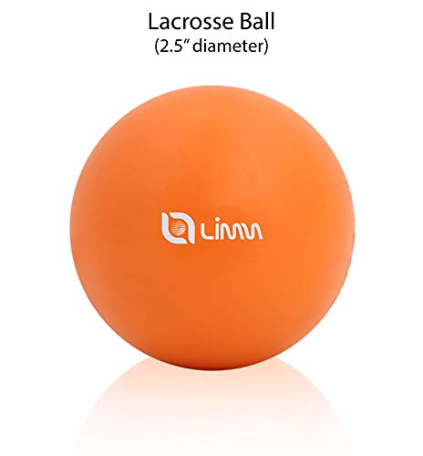 Limm Lacrosse Ball and Roller - Massage Ball & Deep Tissue Roller for Trigger Point Therapy and Myofascial Release, Plantar Fasciitis, Foot, Back, Shoulder & Neck Pain Relief - Includes Free Carry Bag