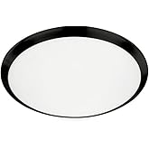 Kuzco Lighting FM1512-BK Malta Flush Mount LED, Black