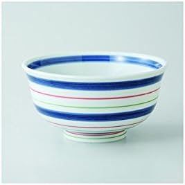 Japanese porcelain Hasami ware. Set of 5 senkomakin donburi ramen bowls. J41-70288