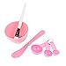 uxcell Women Face Skin Care Mask Mixing Bowl Stick Brush Pink Cosmetic Tool 6 in 1 Set