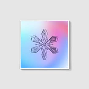 Framed Canvas Wall Art for Living Room, Bedroom Snowflake Theme Canvas Prints for Home Decoration Ready to Hang - 16x16 inches