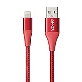 Anker Powerline+ II Lightning Cable (3ft), MFi Certified for Flawless Compatibility with iPhone Xs/XS Max/XR/X / 8/8 Plus / 7/7 Plus / 6/6 Plus / 5 / 5S and More(Red)