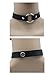 GIANCOMICS Vintage PU Leather Choker Necklace Goth O-Ring Choker Collar Hoop Chain R Black
