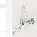 Mkono Ceramic Hanging Planter Succulent Air Plant Flower Pot Wall Decor, Set of 3