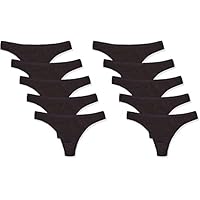 Women's Cotton Thong Panty, Multipack