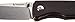 TANGRAM Folding Pocket Knife 3.35 inches Drop Point Sharp Blade Liner Lock Black G10 Handle Knife,AZO Santa Fe TG3002A1