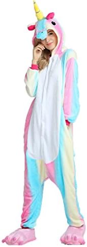 Adults Kigurumi Unciorn Onesie - Women Mens Animal Pajama Costumes Cosplay Outfit XL