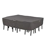 Classic Accessories Ravenna Oval/Rectangular Patio Table & Chair Cover, X-Large