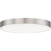 Trim-15W 1 LED Flush Mount-7 Inches Wide by 0.75 inches high-Satin Nickel Finish