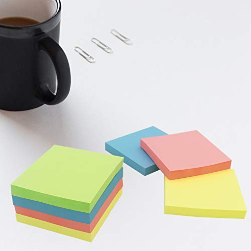 Sticky Notes 3x3, Self-Stick Notes, 36 Pads, 100 Sheets/Pad, Strong Sticking Stickies, Assorted Colors Post Notes for Study, Works, Daily Life (36)