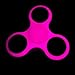 OWLCE Tri-Fidget Spinner EDC Focus Toys Fluorescent with Hybrid Ceramic Bearing Ultra Durable Non-3D printed for Adult Children (Luminous Purple )