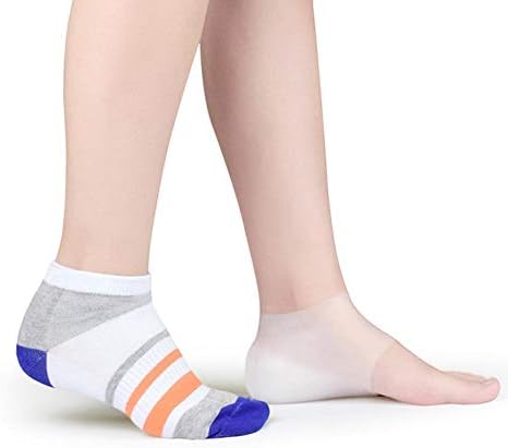 PoeticHouse Silicone Half Cushion Insoles Invisible Gel Heel Spur Insoles Pad Deodorant Breathable Insoles Socks